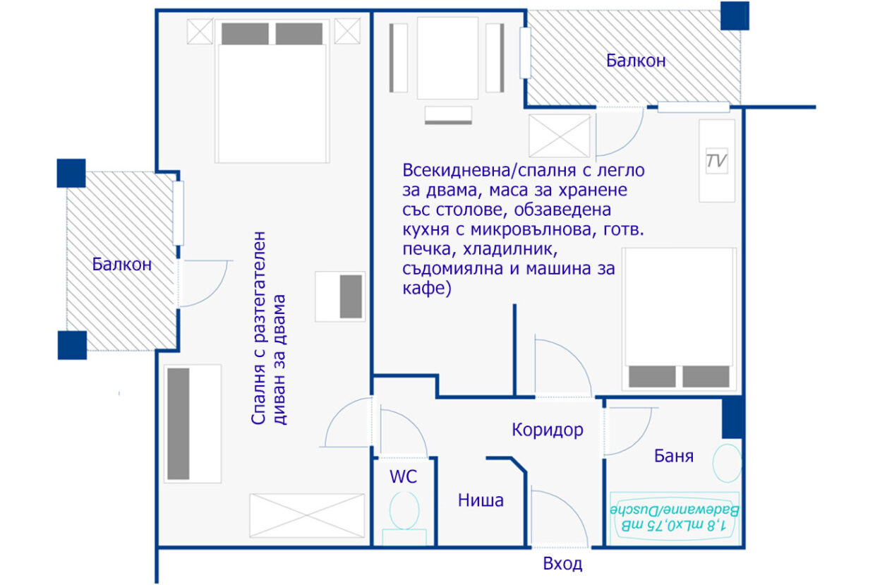 План - апартамент 4